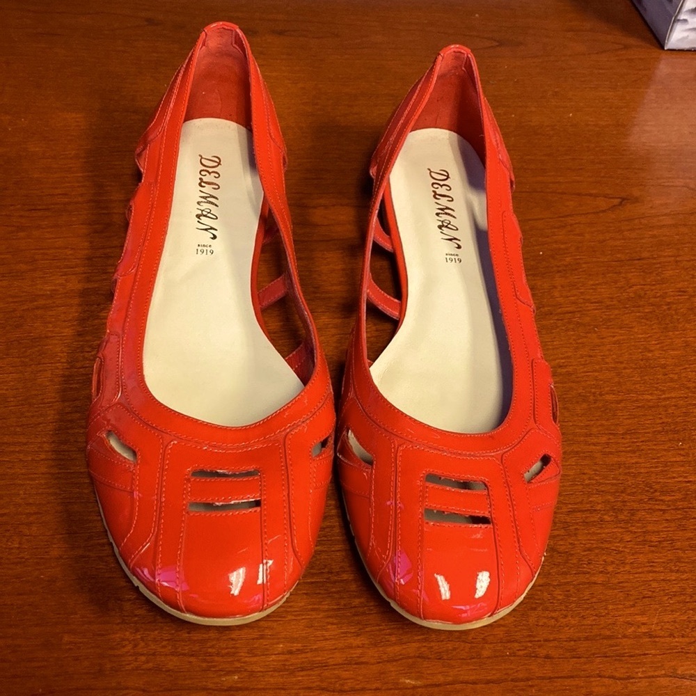 Cute, brand new red  ballet flats. NWOT.